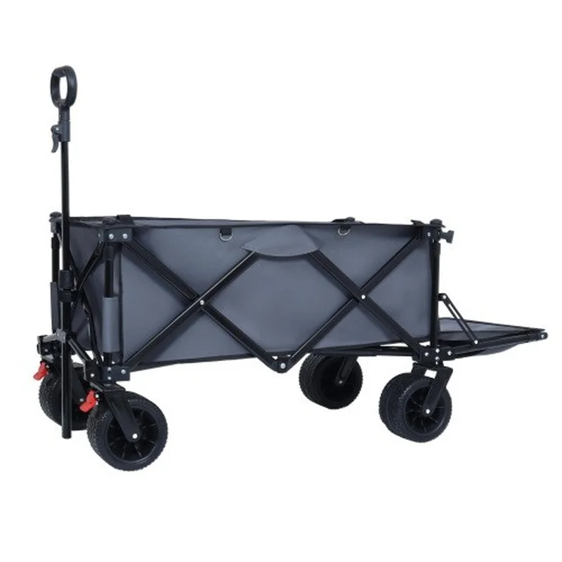Foldable Beach Wagon Cart with Large All-Terrain Wheels, Heavy Duty 400LBS Capacity, Extended Tailgate, Gray
Foldable Beach Wagon Cart with Large All-Terrain Wheels, Heavy Duty 400LBS Capacity, Extended Tailgate, Gray