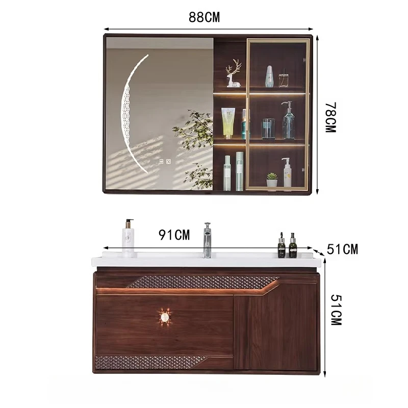Smart bathroom cabinet combination new Chinese washbasin washbasin rock slab seamless ceramic integrated basin
Smart bathroom cabinet combination new Chinese washbasin washbasin rock slab seamless ceramic integrated basin