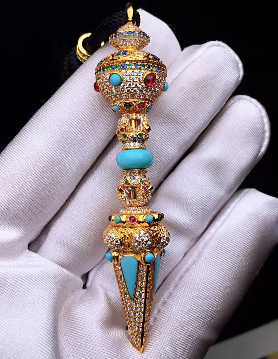 $199 Tibet Nepal Buddhist Buddha phurpa Demon subduing pestle Vajra Turquoise safety protection Amulet Bring good luck
$199 Tibet Nepal Buddhist Buddha phurpa Demon subduing pestle Vajra Turquoise safety protection Amulet Bring good luck