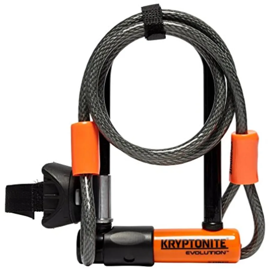Велосипедный U-образный замок Kryptonite Evolution Mini-7 с 4-футовым тросом KryptoFlex Double Loop для надежной городской защиты велосипедов, стальная конструкция
Велосипедный U-образный замок Kryptonite Evolution Mini-7 с 4-футовым тросом KryptoFlex Double Loop для надежной городской защиты велосипедов, стальная конструкция