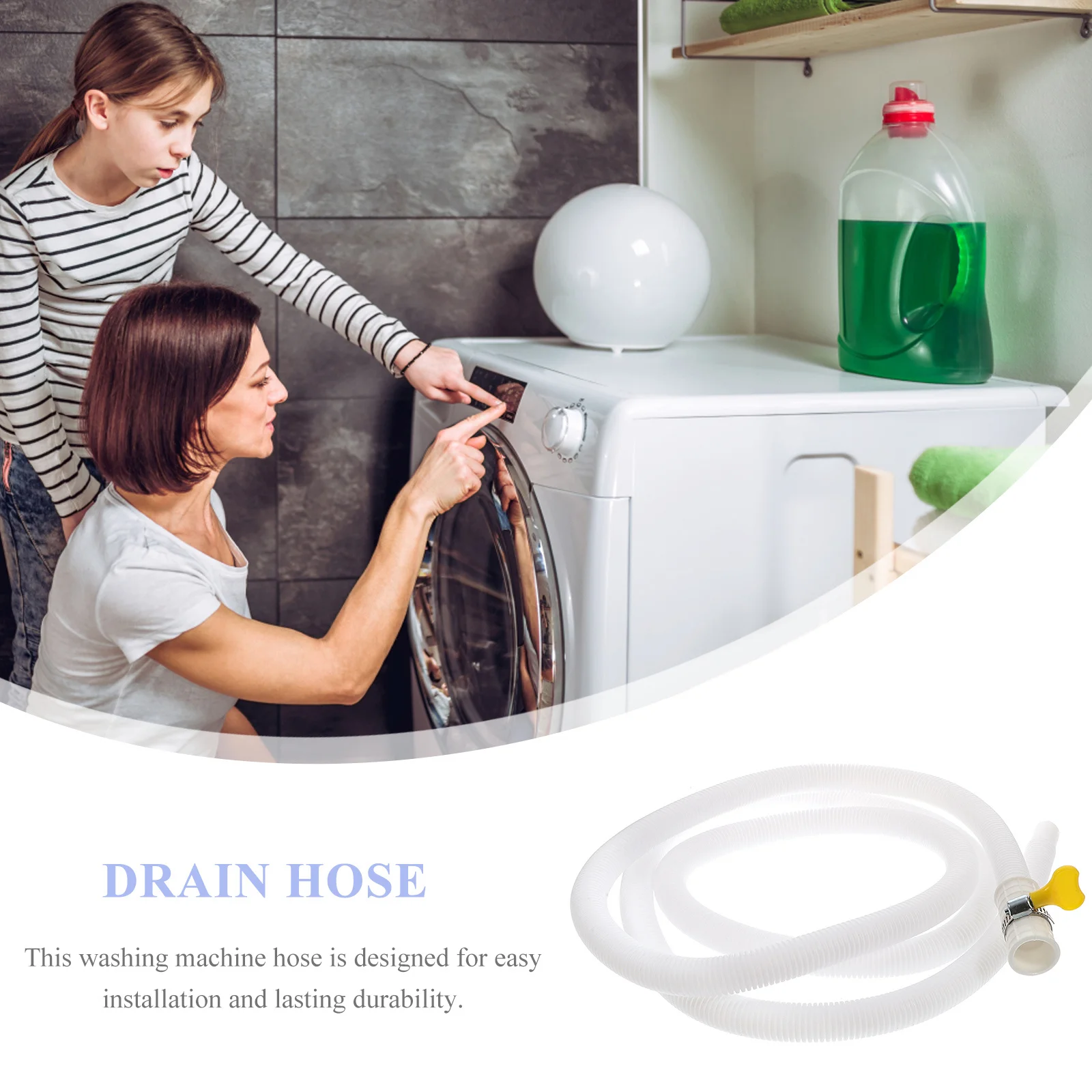 Flexible Air Conditioner Drain Hose Kit Pe ABS Stainless Steel Clamp Mini Split Ac Drain Pipe Extension Washing Machine Inlet
Flexible Air Conditioner Drain Hose Kit Pe ABS Stainless Steel Clamp Mini Split Ac Drain Pipe Extension Washing Machine Inlet