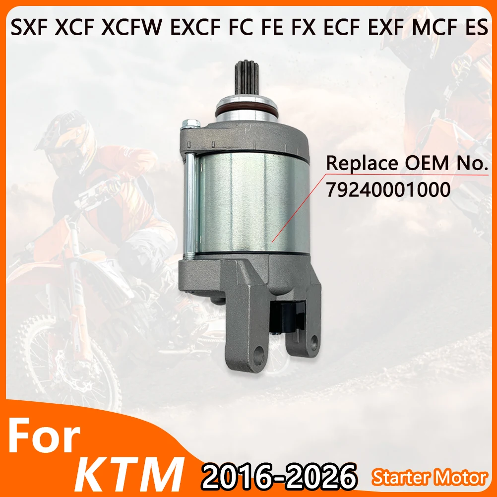 16-26 Starter Motor 250 350 For KTM SXF XCF XCFW EXCF FREERIDE HUSQVARNA FC FE FX GASGAS ECF EXF MCF ES Start Motor Engine Parts
16-26 Starter Motor 250 350 For KTM SXF XCF XCFW EXCF FREERIDE HUSQVARNA FC FE FX GASGAS ECF EXF MCF ES Start Motor Engine Parts