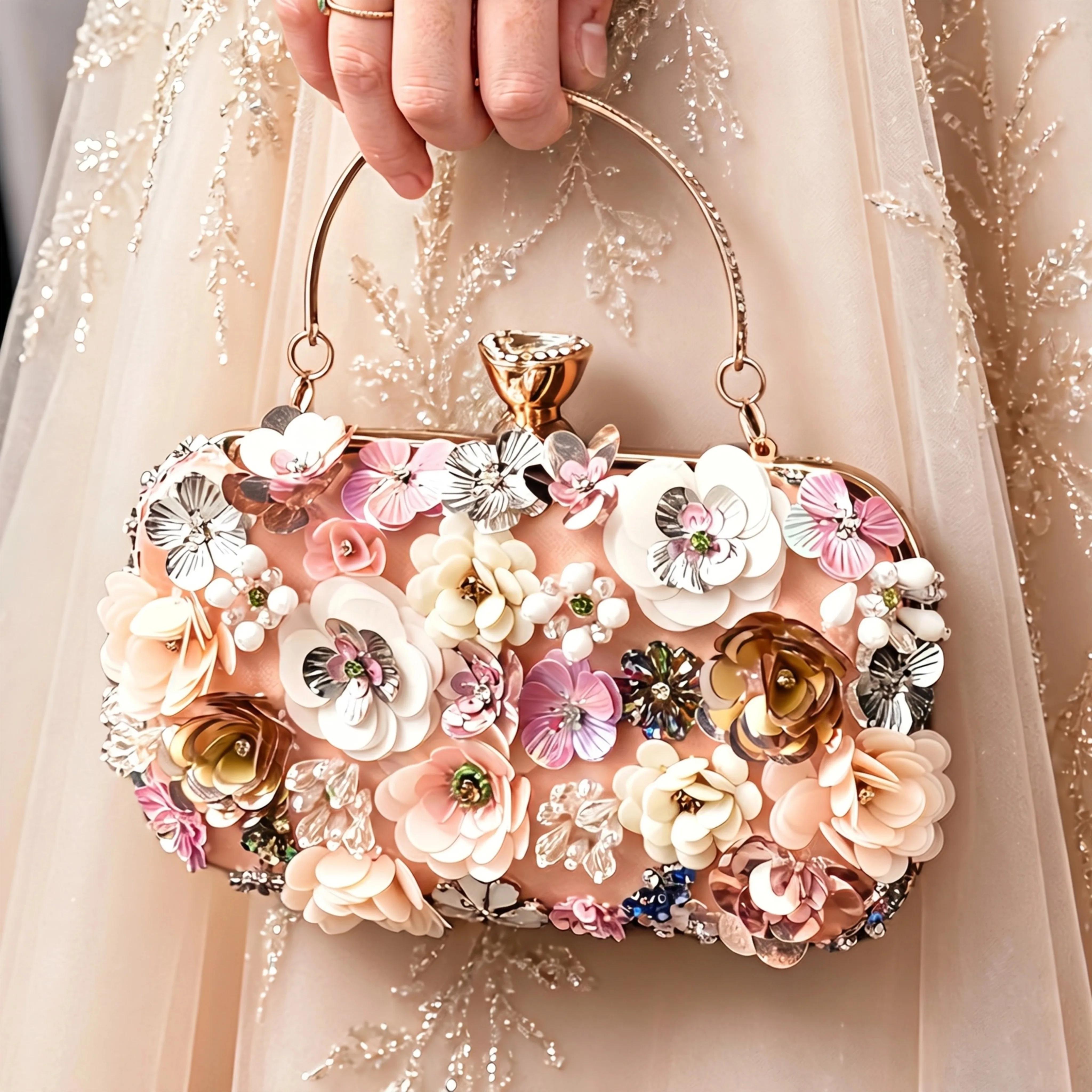 Small Woman Handbag Flower Handmade Elegant Bags Party Luxury Brands High-end Clutch Bridal Evening Shoulder Bag Female Summer
Small Woman Handbag Flower Handmade Elegant Bags Party Luxury Brands High-end Clutch Bridal Evening Shoulder Bag Female Summer