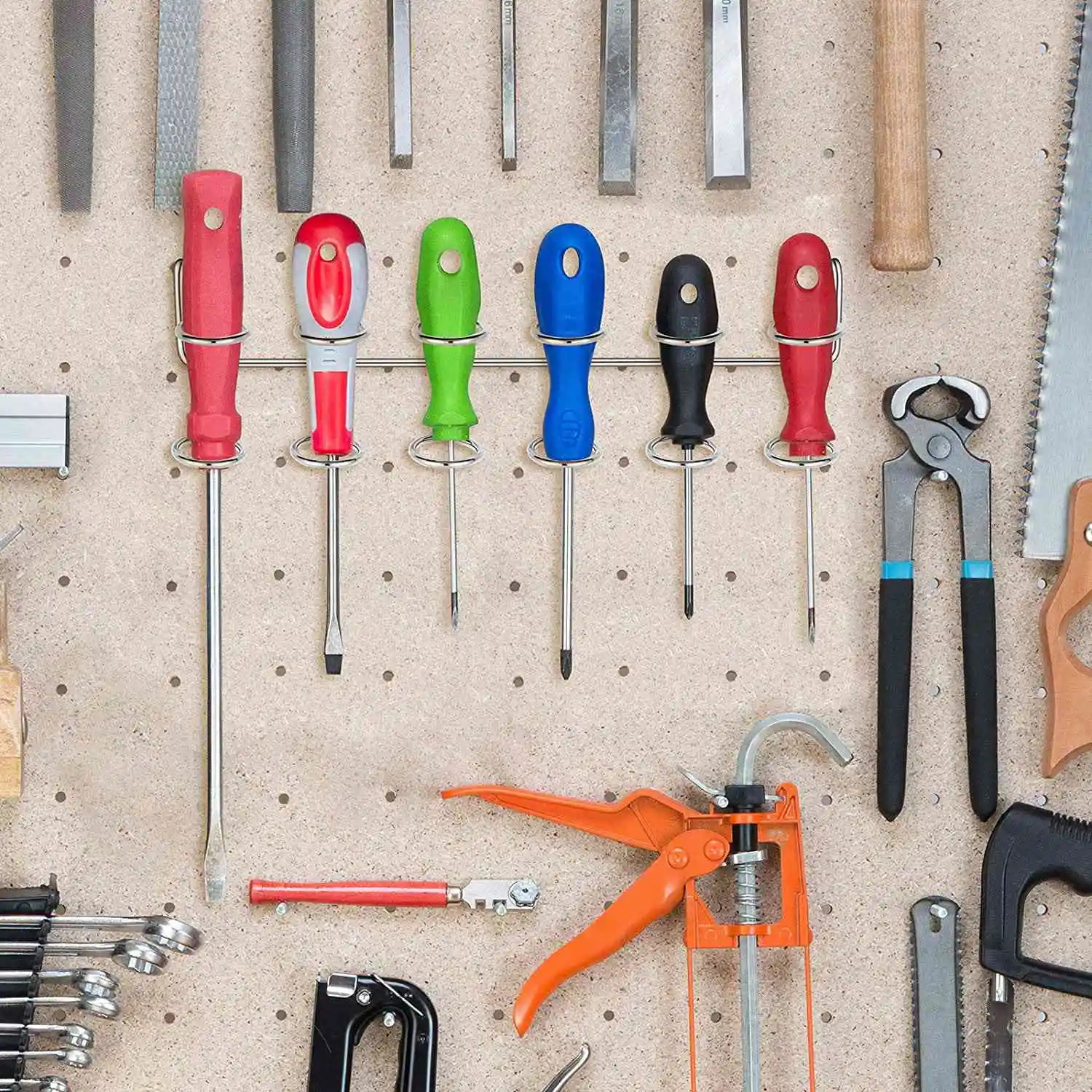 Новое поступление, 4 шт., держатели для нескольких инструментов, держатель для отверток, держатели для инструментов с несколькими кольцами, органайзер для инструментов, стойки, аксессуары для перфорированной доски
Новое поступление, 4 шт., держатели для нескольких инструментов, держатель для отверток, держатели для инструментов с несколькими кольцами, органайзер для инструментов, стойки, аксессуары для перфорированной доски