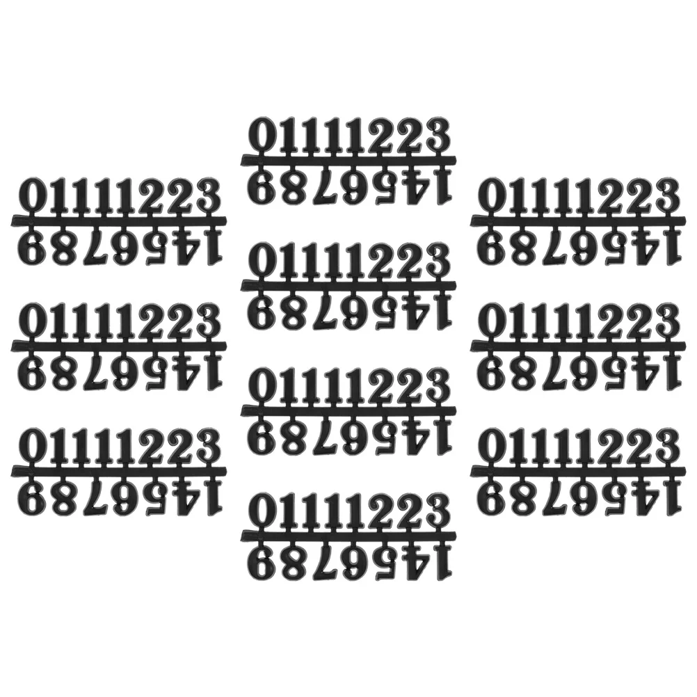 10 Sets Creative Wall Clock Accessories Numeral Kit Taste Black Plastic Numbers
10 Sets Creative Wall Clock Accessories Numeral Kit Taste Black Plastic Numbers