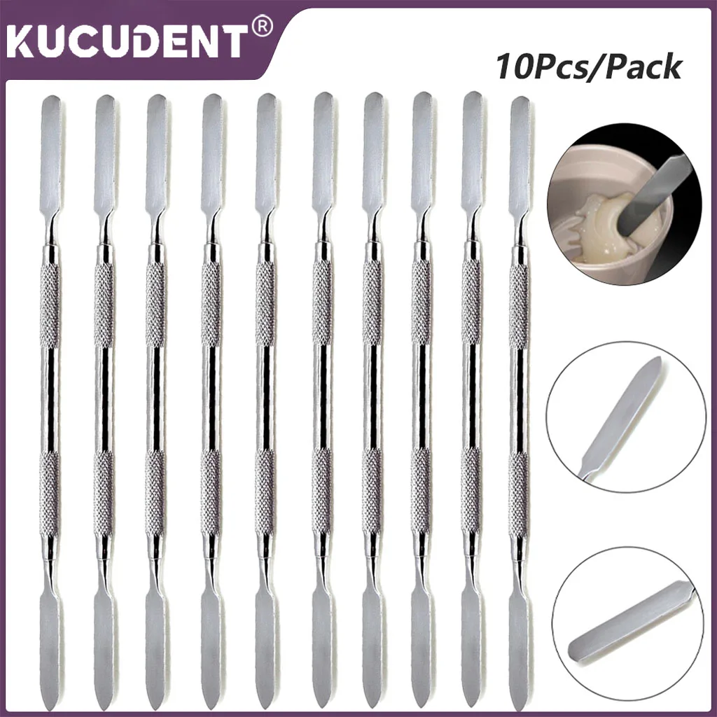 10Pcs Dental Mixing Spatula Tool Cement Spatula Spatuler Double Ends Stainless Steel Dentist Mixing Stick Restorative Filling
10Pcs Dental Mixing Spatula Tool Cement Spatula Spatuler Double Ends Stainless Steel Dentist Mixing Stick Restorative Filling