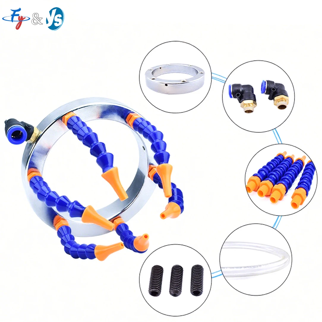 Cooling Water Ring Nozzle For CNC Machine Tool Stainless Steel Universal Adjustable Coolant Pipe Cooling Tube Spindle Cooler
Cooling Water Ring Nozzle For CNC Machine Tool Stainless Steel Universal Adjustable Coolant Pipe Cooling Tube Spindle Cooler