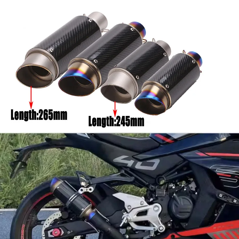 51mm Universal Motorcycle exhaust pipe is suitable for Yoshimura ZX6RZ800 Little Ninja Z200/350Z400 R6 Little RK8K9 Exhaust pipe
51mm Universal Motorcycle exhaust pipe is suitable for Yoshimura ZX6RZ800 Little Ninja Z200/350Z400 R6 Little RK8K9 Exhaust pipe
