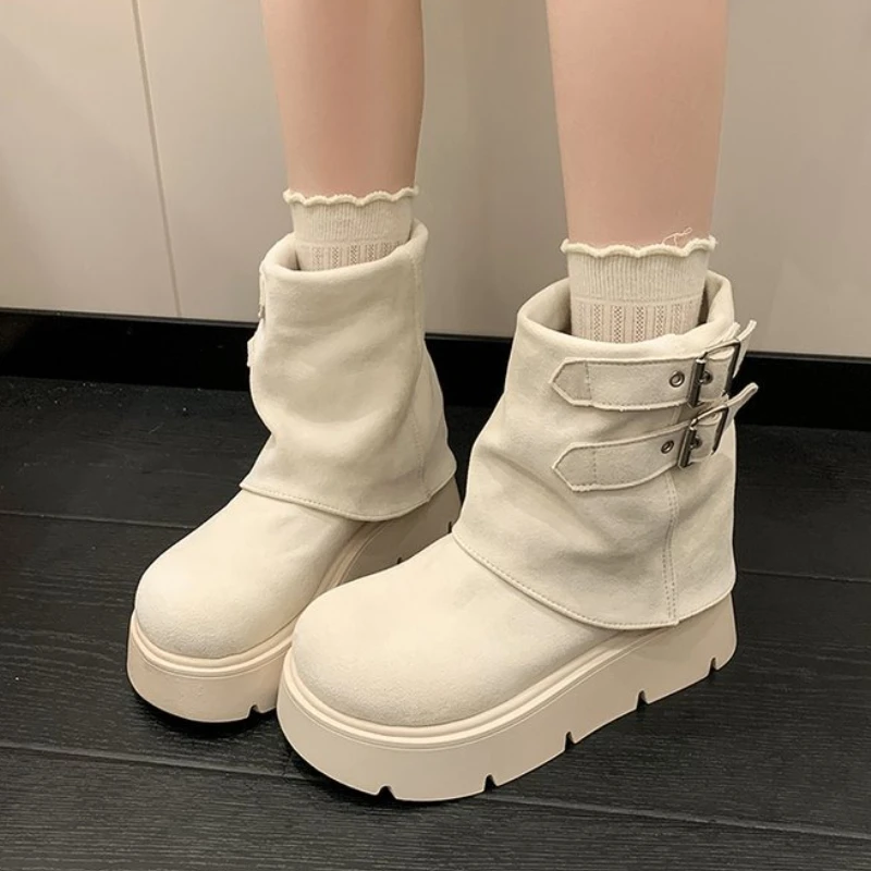 Ankle Boots for Women Flats Platform Suede Shoes Winter New Woman Snow Boots 2025 Fashion Casual Sport Botas Mujer Zapatillas
Ankle Boots for Women Flats Platform Suede Shoes Winter New Woman Snow Boots 2025 Fashion Casual Sport Botas Mujer Zapatillas