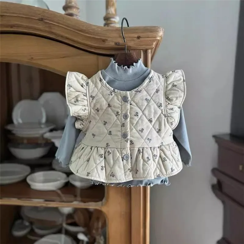 2025 Autumn New Baby Girl Sleeveless Floral Vest Coat Infant Thick Warm Vest Kids Girls Clothes Set Toddler Girl Cotton Jacket
2025 Autumn New Baby Girl Sleeveless Floral Vest Coat Infant Thick Warm Vest Kids Girls Clothes Set Toddler Girl Cotton Jacket