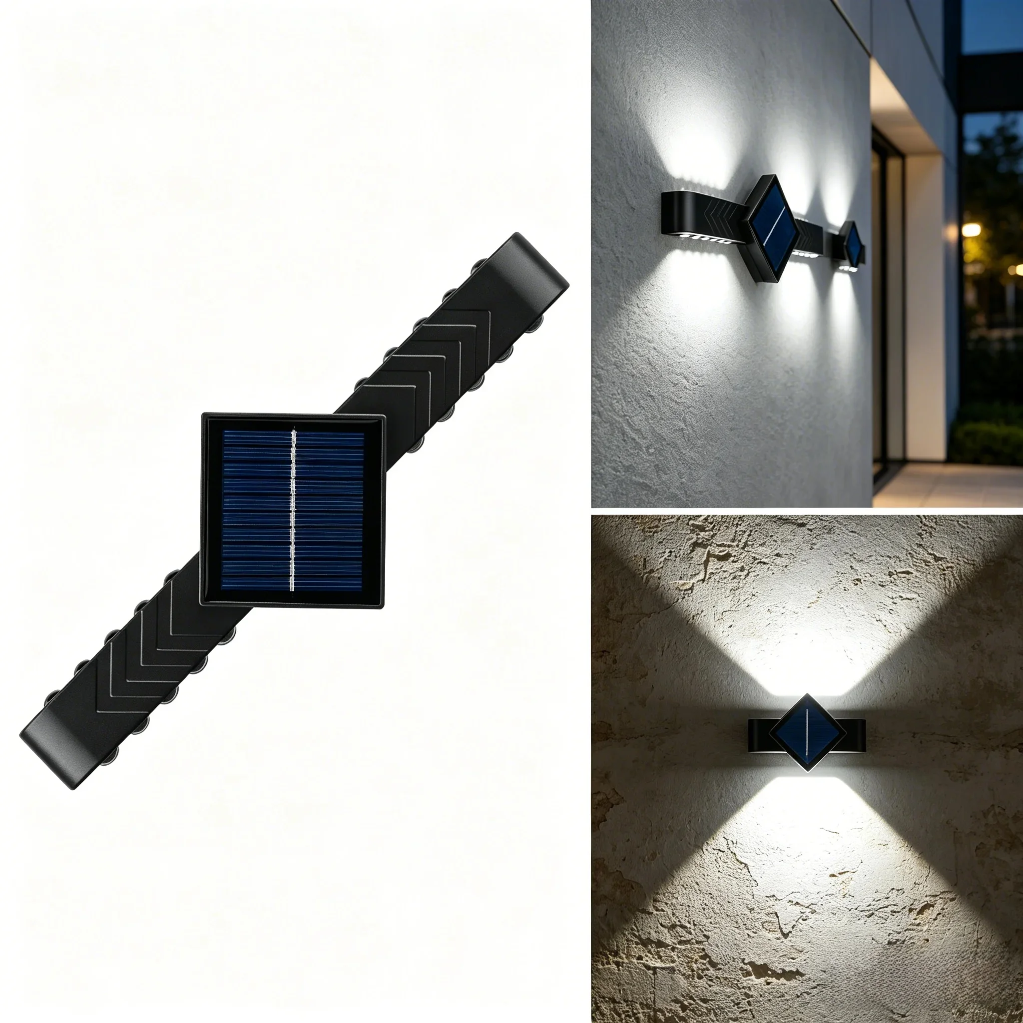16LEDs Solar Wall Lamp Yard Street Decor Light Outdoor Waterproof Up and Down Luminous Lighting Garden Landscape Lamp
16LEDs Solar Wall Lamp Yard Street Decor Light Outdoor Waterproof Up and Down Luminous Lighting Garden Landscape Lamp