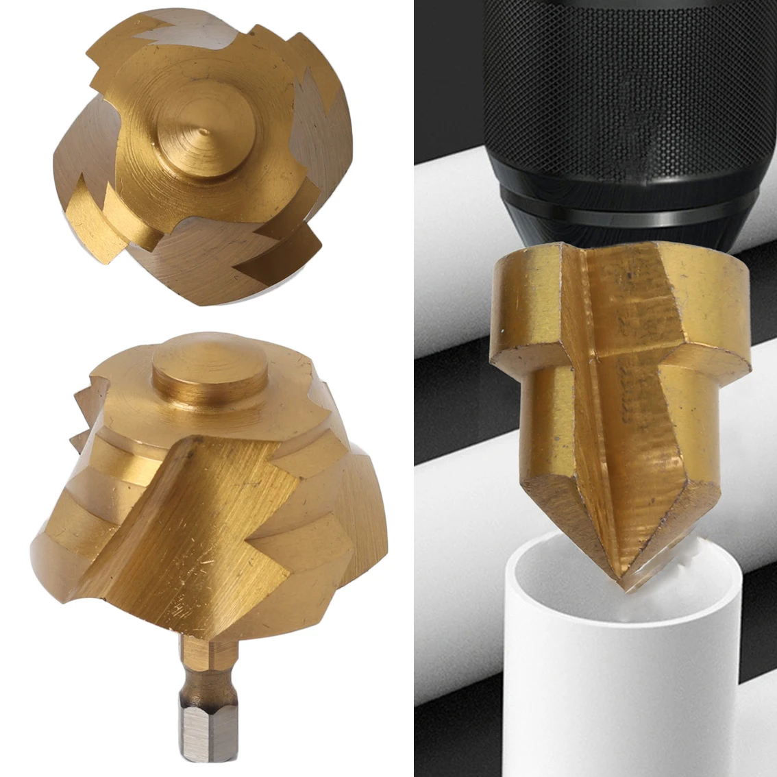 6 35mm Hexagonal Shank HSS Drill Bit Perfect for Water Pipe Expansion Punching by Plumbers with Electric Drill
6 35mm Hexagonal Shank HSS Drill Bit Perfect for Water Pipe Expansion Punching by Plumbers with Electric Drill