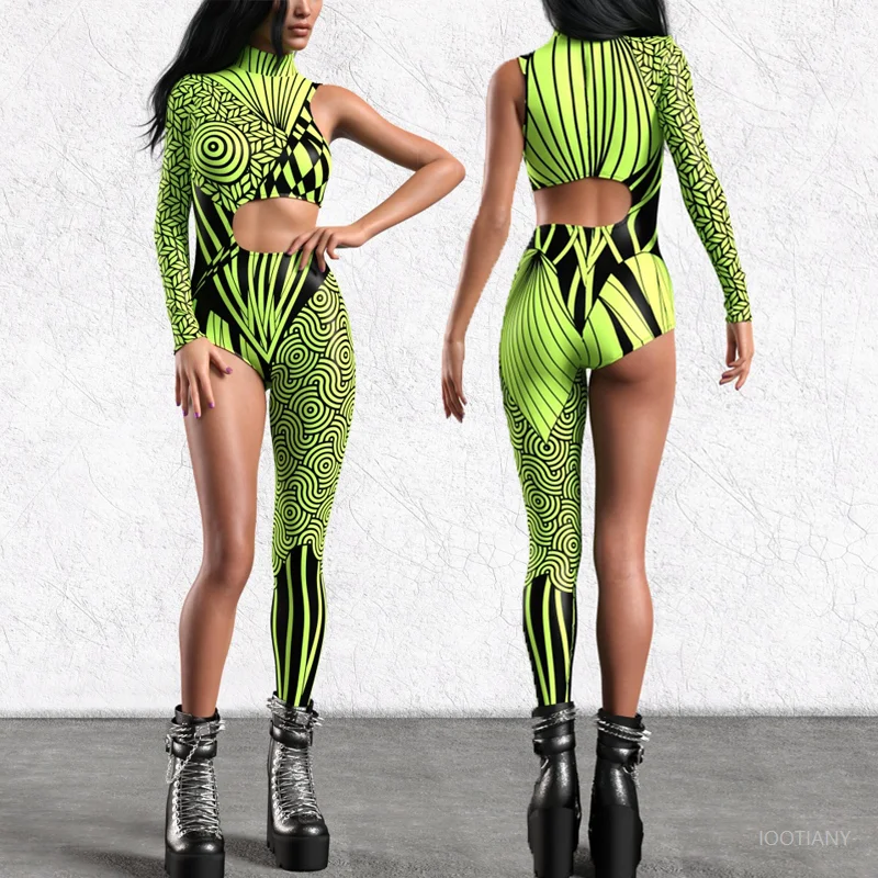 Fashion Cyberpunk Art Irregular Bodysuit Holiday Party Cosplay Half Sleeve Bodysuit Halloween Women's Performance Zentai Costume
Fashion Cyberpunk Art Irregular Bodysuit Holiday Party Cosplay Half Sleeve Bodysuit Halloween Women's Performance Zentai Costume