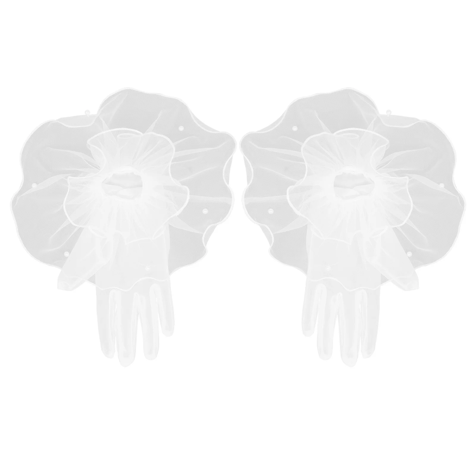 1 Pair Bridal Gloves Short Mesh Tulle Lace Wrist Length For Wedding Tea Party Prom Evening Dinner Cosplay Formal Events
1 Pair Bridal Gloves Short Mesh Tulle Lace Wrist Length For Wedding Tea Party Prom Evening Dinner Cosplay Formal Events