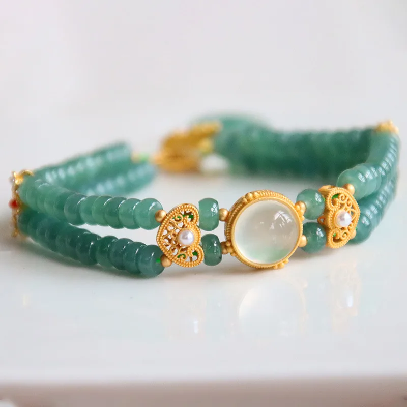 Selected Chinese Style Natural Jade Round Beads, Classical Women's Bracelets, Vintage Accessories, Gifts
Selected Chinese Style Natural Jade Round Beads, Classical Women's Bracelets, Vintage Accessories, Gifts