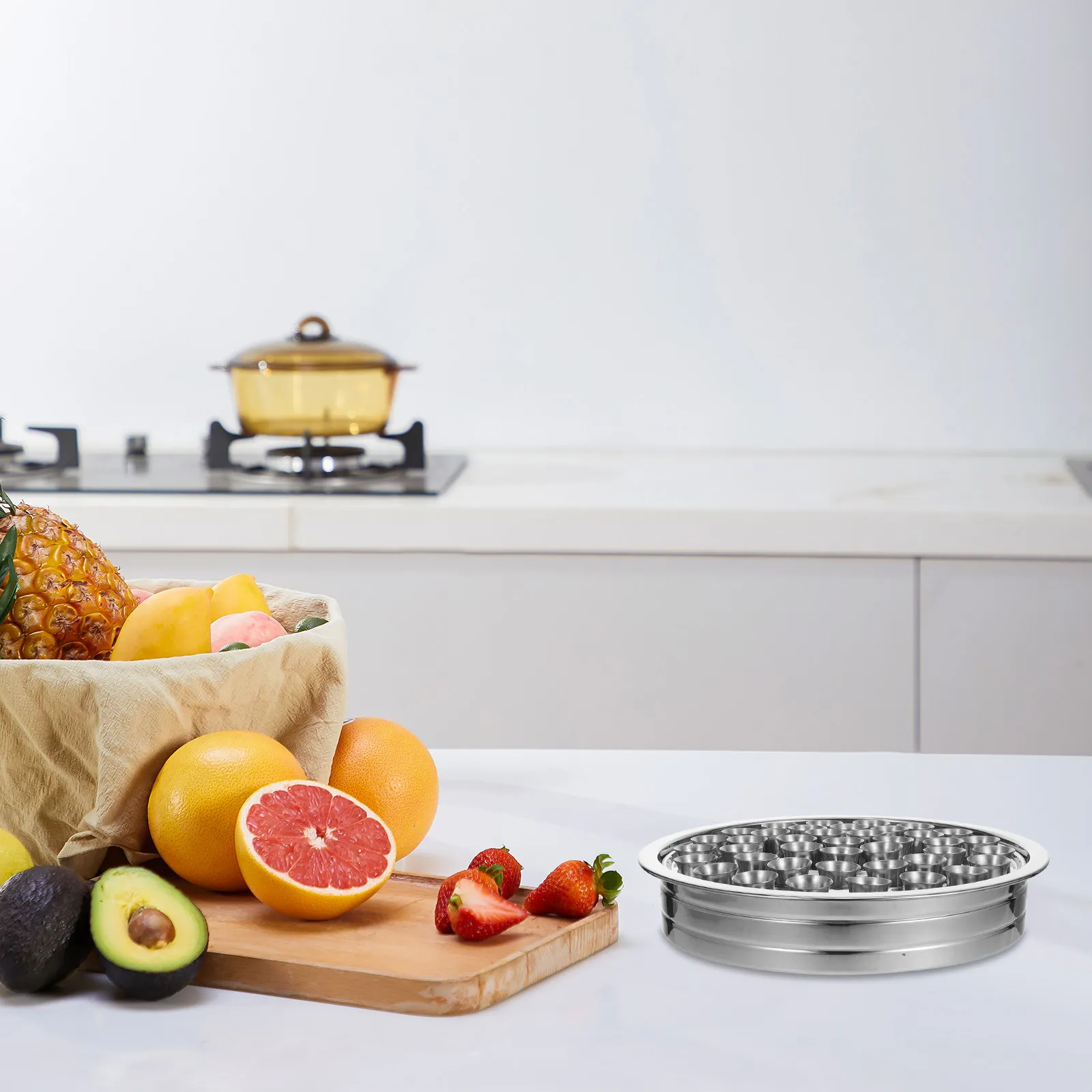 1Set Stainless Steel Communion Tray Set with 40 Wine Cups Bread Plate Stackable Church Service Holy Communion Supplies Tableware
1Set Stainless Steel Communion Tray Set with 40 Wine Cups Bread Plate Stackable Church Service Holy Communion Supplies Tableware