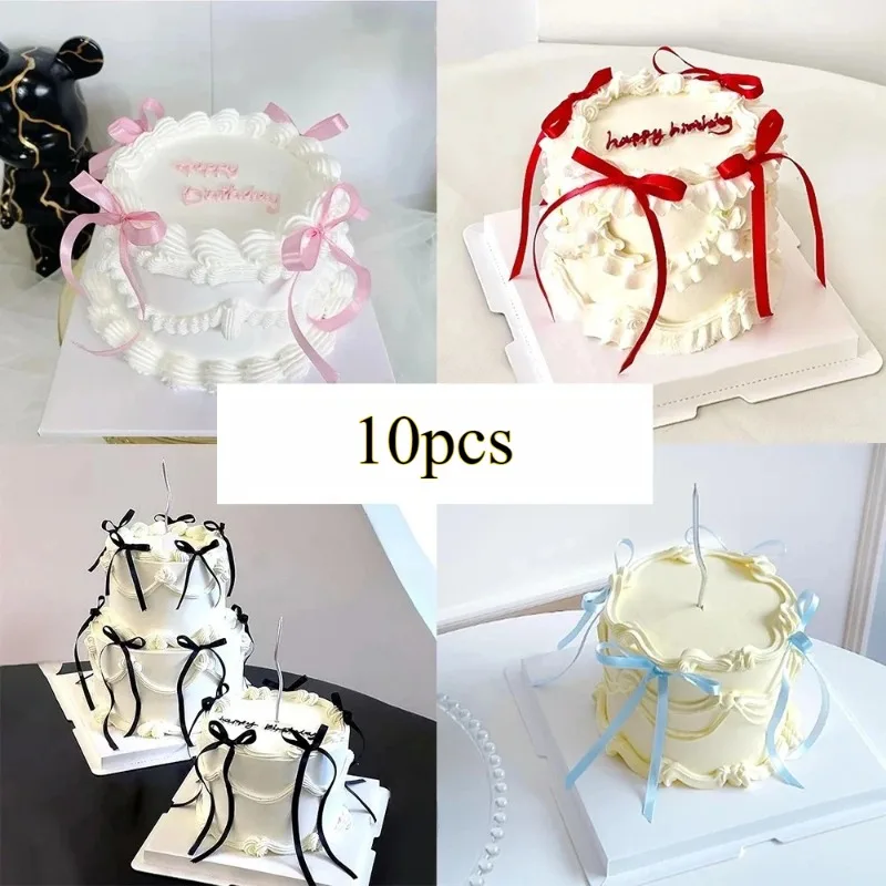 10PCS Bow Cake Topper Birthday Bowknot Ribbons Coquette Bow Party Decorations Bridal Cake Dessert Picks Baby Girl Boy
10PCS Bow Cake Topper Birthday Bowknot Ribbons Coquette Bow Party Decorations Bridal Cake Dessert Picks Baby Girl Boy