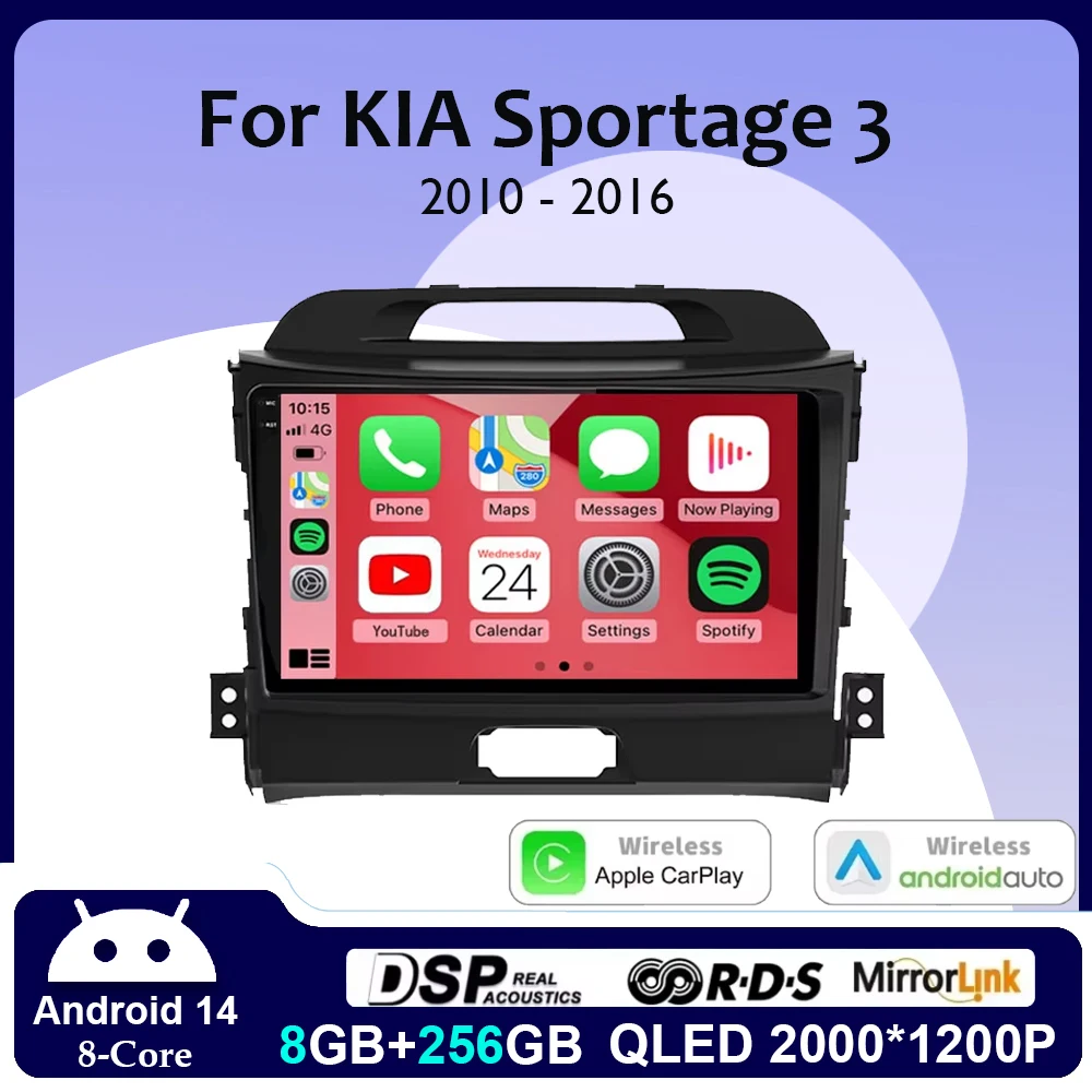 9-дюймовый Android 14 беспроводной CarPlay авто радио для KIA Sportage 3 2010-2015 2016 4G + WIFI мультимедийный видеоплеер GPS авторадио
9-дюймовый Android 14 беспроводной CarPlay авто радио для KIA Sportage 3 2010-2015 2016 4G + WIFI мультимедийный видеоплеер GPS авторадио