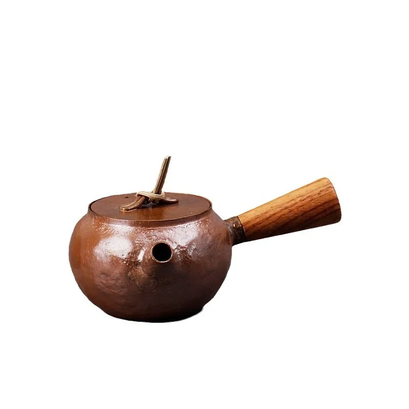 Side handle small copper pot retro kung fu tea set brewing teapot teapot pure handmade copper pot a tea set tea set
Side handle small copper pot retro kung fu tea set brewing teapot teapot pure handmade copper pot a tea set tea set