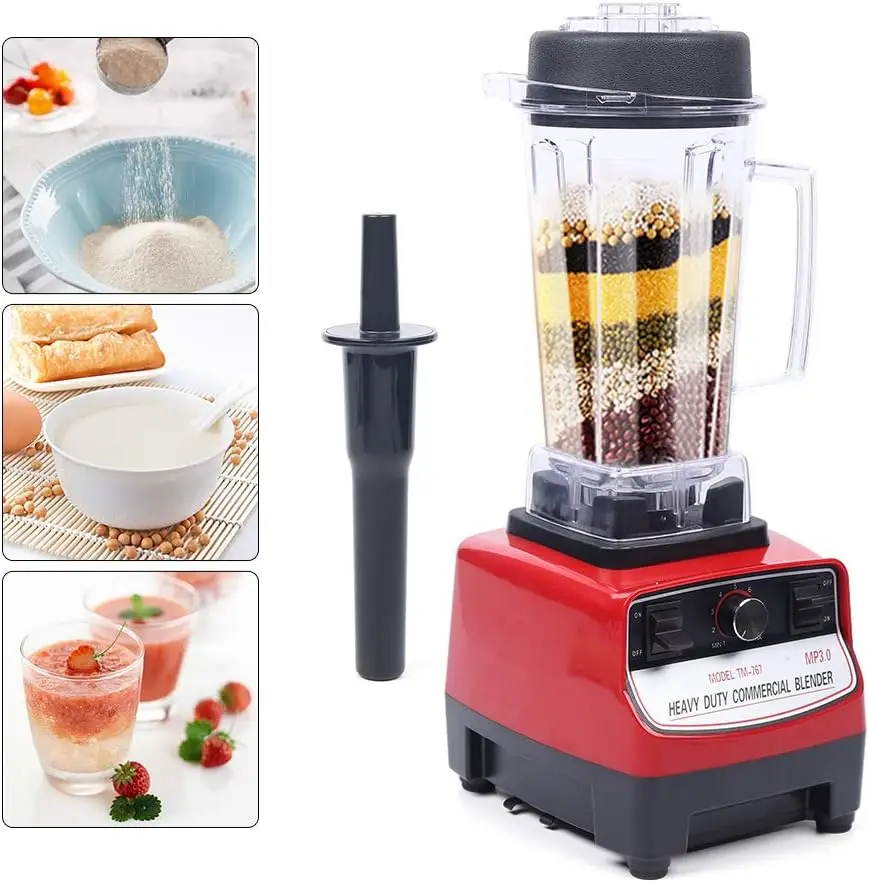 1500W Commercial Blender, 2L Low Noise Smoothie Blender Mixer Juicer Power Food Processor AC 110V, 60HZ, Double Automatic Protec
1500W Commercial Blender, 2L Low Noise Smoothie Blender Mixer Juicer Power Food Processor AC 110V, 60HZ, Double Automatic Protec