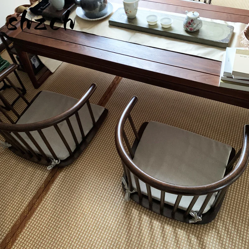 Japanese Tatami Chair Bay Window Bed Backrest Seat with Handrails for Tea Room Legless Low Chair Solid Wood Modern Furniture
Japanese Tatami Chair Bay Window Bed Backrest Seat with Handrails for Tea Room Legless Low Chair Solid Wood Modern Furniture