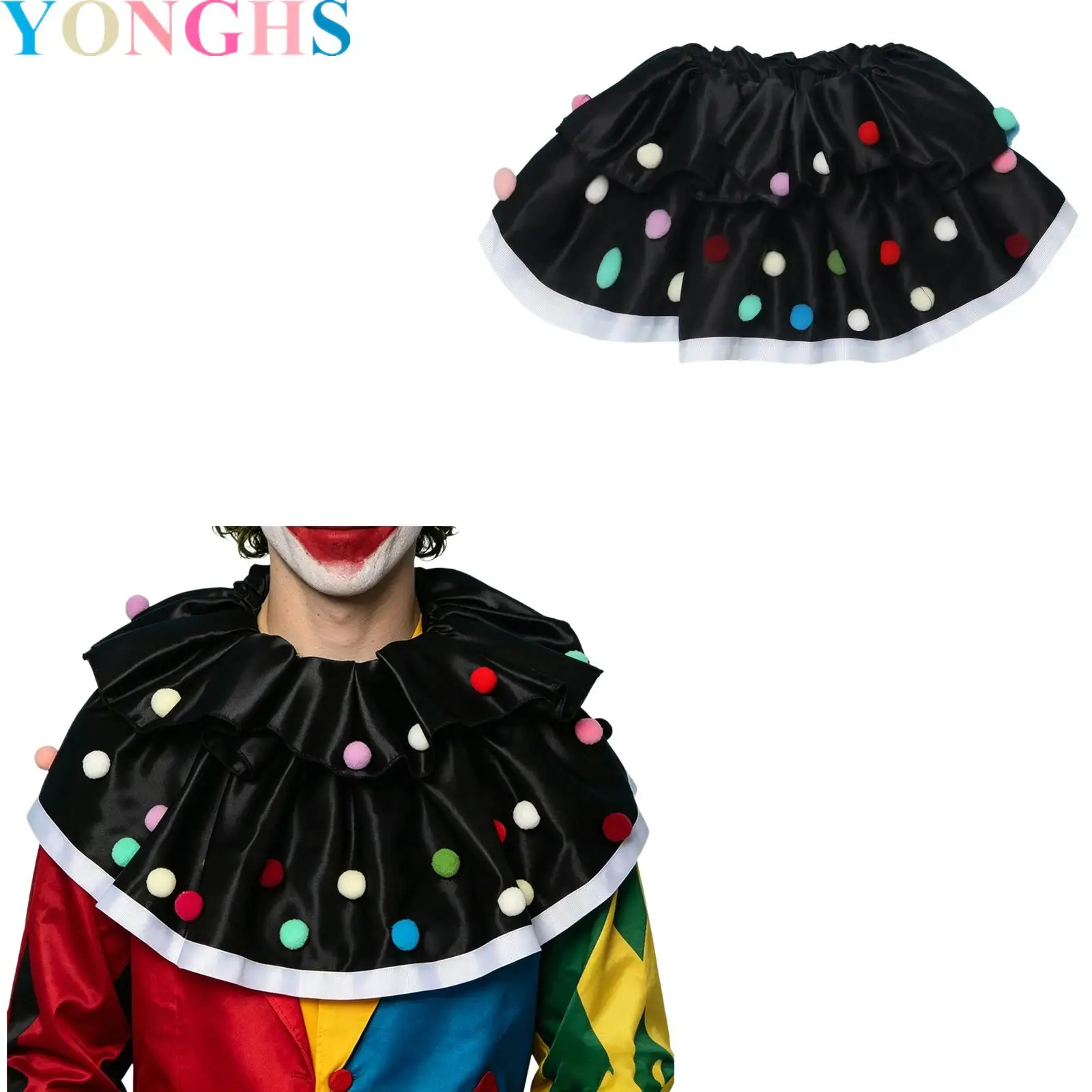 Adult Vintage Layered Ruffled Faux Collar Clown Neck Scarf with Adjustable Strap for Role-playing Carnival Circus
Adult Vintage Layered Ruffled Faux Collar Clown Neck Scarf with Adjustable Strap for Role-playing Carnival Circus