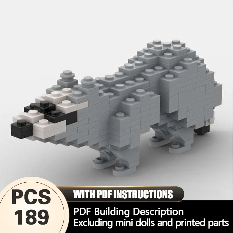 Creators Animal Series Model MOC Building Bricks Grey Procyon Modular Technology Gifts Holiday Assemble Children Toys Suit
Creators Animal Series Model MOC Building Bricks Grey Procyon Modular Technology Gifts Holiday Assemble Children Toys Suit