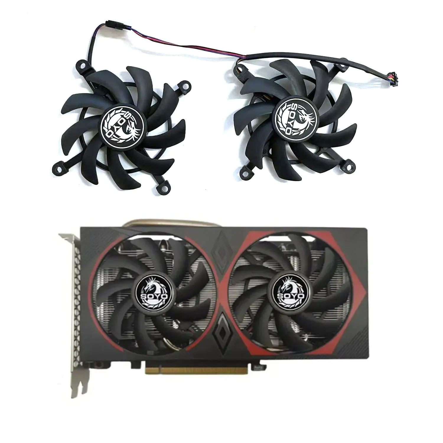 New 85MM 4PIN GTX 1660 GPU Fan for SOYO GTX 1660 Super 6GB GDDR6 graphics card replacement fan
New 85MM 4PIN GTX 1660 GPU Fan for SOYO GTX 1660 Super 6GB GDDR6 graphics card replacement fan
