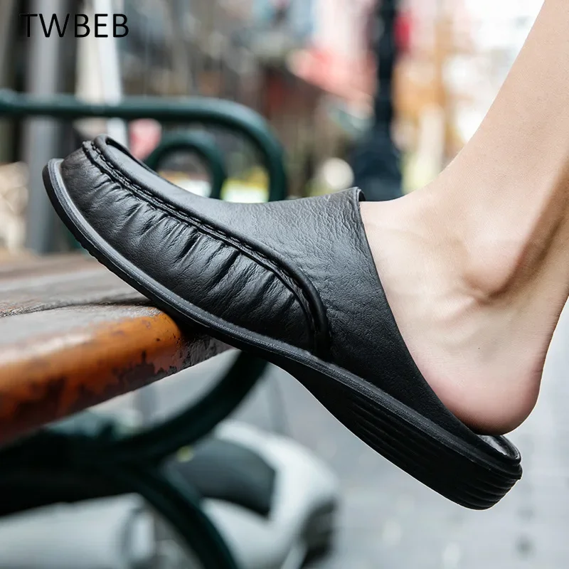 Men's Slippers EVA Slip on Flats Shoes Walking Men Half Slipper Comfortable Soft Household Sandals Size 40-47 2025
Men's Slippers EVA Slip on Flats Shoes Walking Men Half Slipper Comfortable Soft Household Sandals Size 40-47 2025