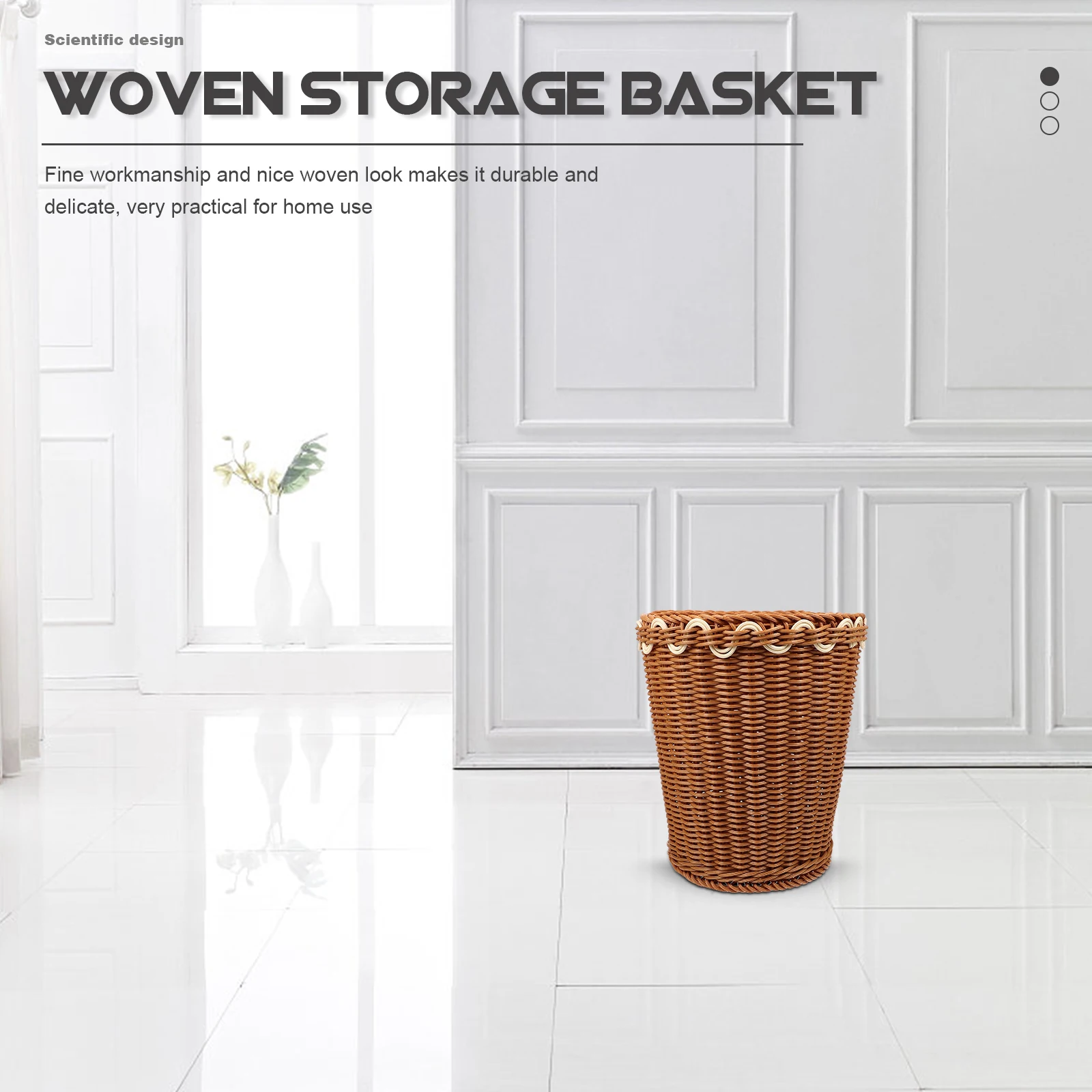 Desktop Garbage Trash Woven Basket Multifunctional Storage Bathroom Can Handmade Holder Laundry Decorative Rattan Household
Desktop Garbage Trash Woven Basket Multifunctional Storage Bathroom Can Handmade Holder Laundry Decorative Rattan Household