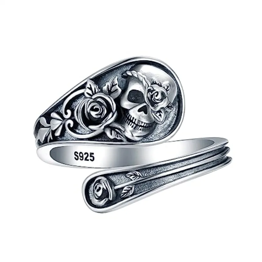 Sterling-Silver - Gothic Adjustable Flower Statement Butterfly Boho Victorian Vintage Thumb s Halloween Jewelry Gifts for Women
Sterling-Silver - Gothic Adjustable Flower Statement Butterfly Boho Victorian Vintage Thumb s Halloween Jewelry Gifts for Women