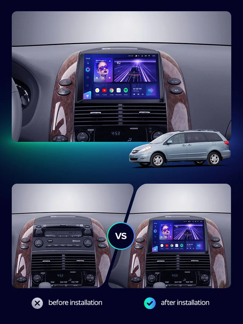New NAV Car GPS Navigation Radio For Toyota Senna 2003-2010 DSP Carplay WIFI BT5.0 2 Din Octa-Core Car Stereo Android AUTO
New NAV Car GPS Navigation Radio For Toyota Senna 2003-2010 DSP Carplay WIFI BT5.0 2 Din Octa-Core Car Stereo Android AUTO