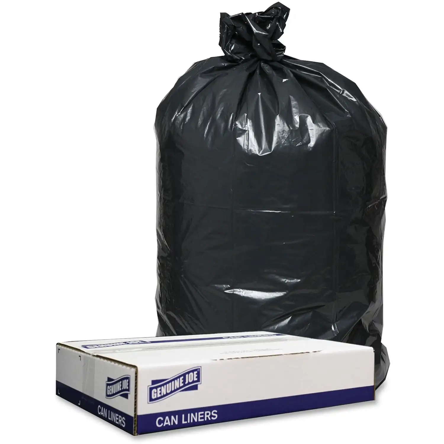 Genuine Joe ® 1.2Mil Black Trash Can Liners, 45 Gallon, 40X46, 100 Bags (Gjo98208)
Genuine Joe ® 1.2Mil Black Trash Can Liners, 45 Gallon, 40X46, 100 Bags (Gjo98208)