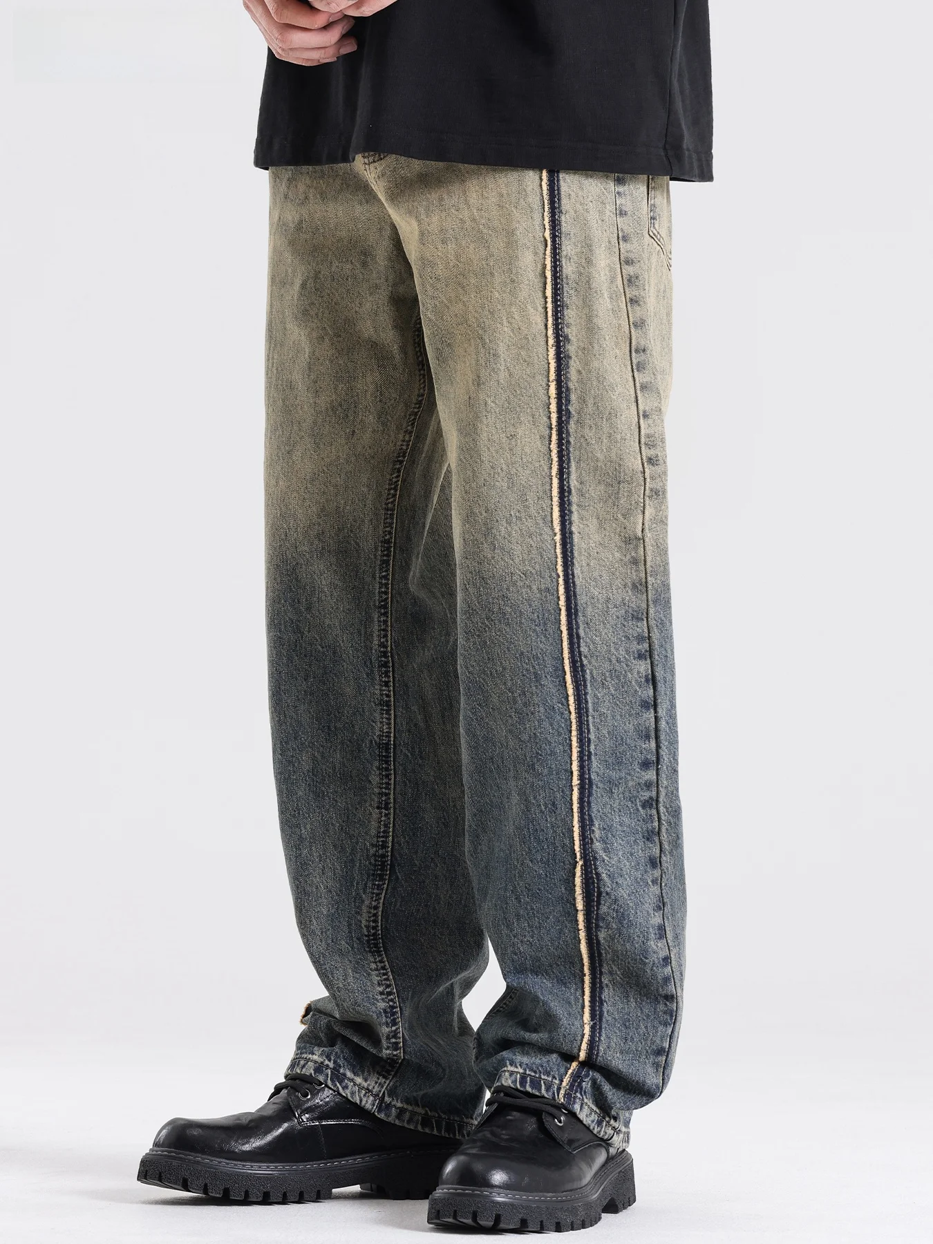 Мужские повседневные джинсы Color Blo, весна-осень, свободный крой, прямые штанины, в стиле хип-хоп, из смесового хлопка и полиэстера, антибактериальные
Мужские повседневные джинсы Color Blo, весна-осень, свободный крой, прямые штанины, в стиле хип-хоп, из смесового хлопка и полиэстера, антибактериальные