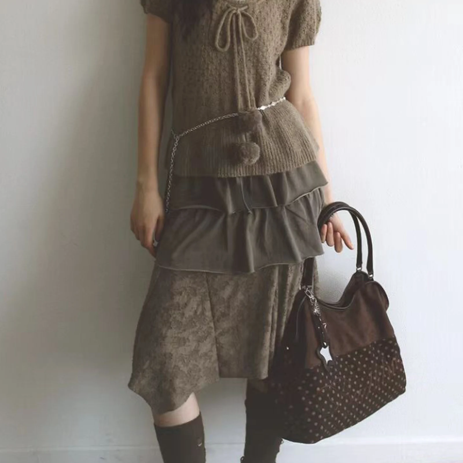 Women Girls Polka Dot Underarm Shoulder Bag for Work Daily Use(Brown)
Women Girls Polka Dot Underarm Shoulder Bag for Work Daily Use(Brown)