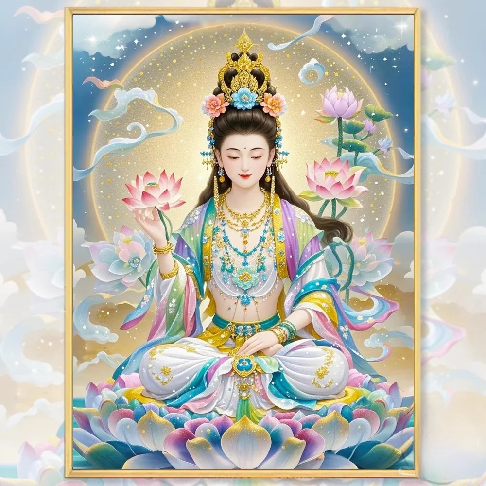 Simple Cross Stitch Diamond Painting Thread Embroidery Living Room Buddha Guanyin New 2026 New Style Chinese Style Cotton Fabric
Simple Cross Stitch Diamond Painting Thread Embroidery Living Room Buddha Guanyin New 2026 New Style Chinese Style Cotton Fabric