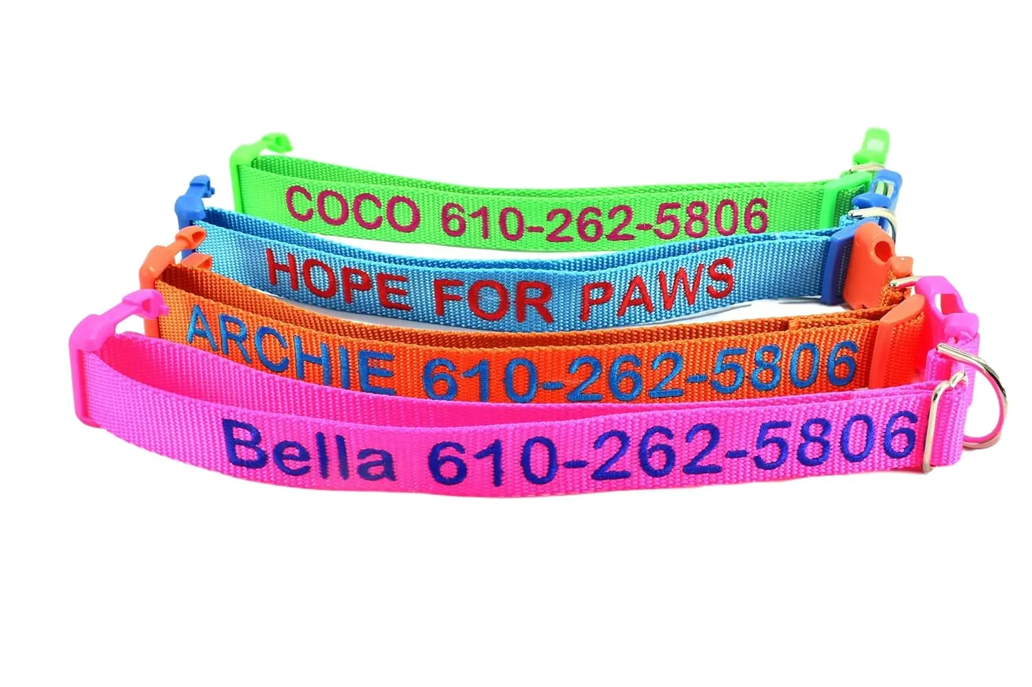 Embroidered Personalized DOG with Pet Name and Phone Number-Custom Dog for Boy & Girl Dogs-4 Adjustable Sizes for Small-Medium
Embroidered Personalized DOG with Pet Name and Phone Number-Custom Dog for Boy & Girl Dogs-4 Adjustable Sizes for Small-Medium