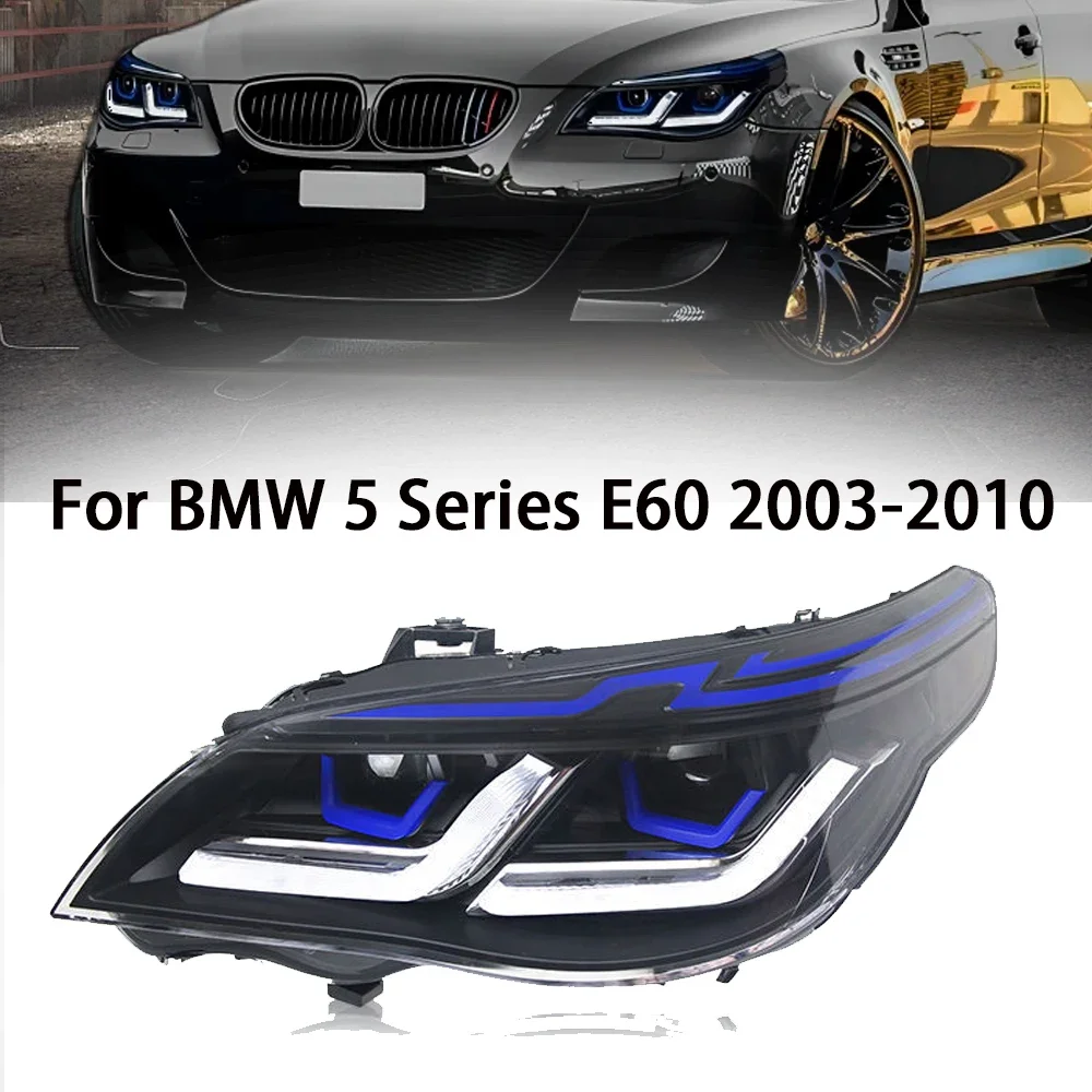 Автомобильные фары для 5-й серии E60 2003-2010, новый стиль, полностью светодиодные фары в сборе, обновление, аксессуары для линз проектора с высокой настройкой
Автомобильные фары для 5-й серии E60 2003-2010, новый стиль, полностью светодиодные фары в сборе, обновление, аксессуары для линз проектора с высокой настройкой