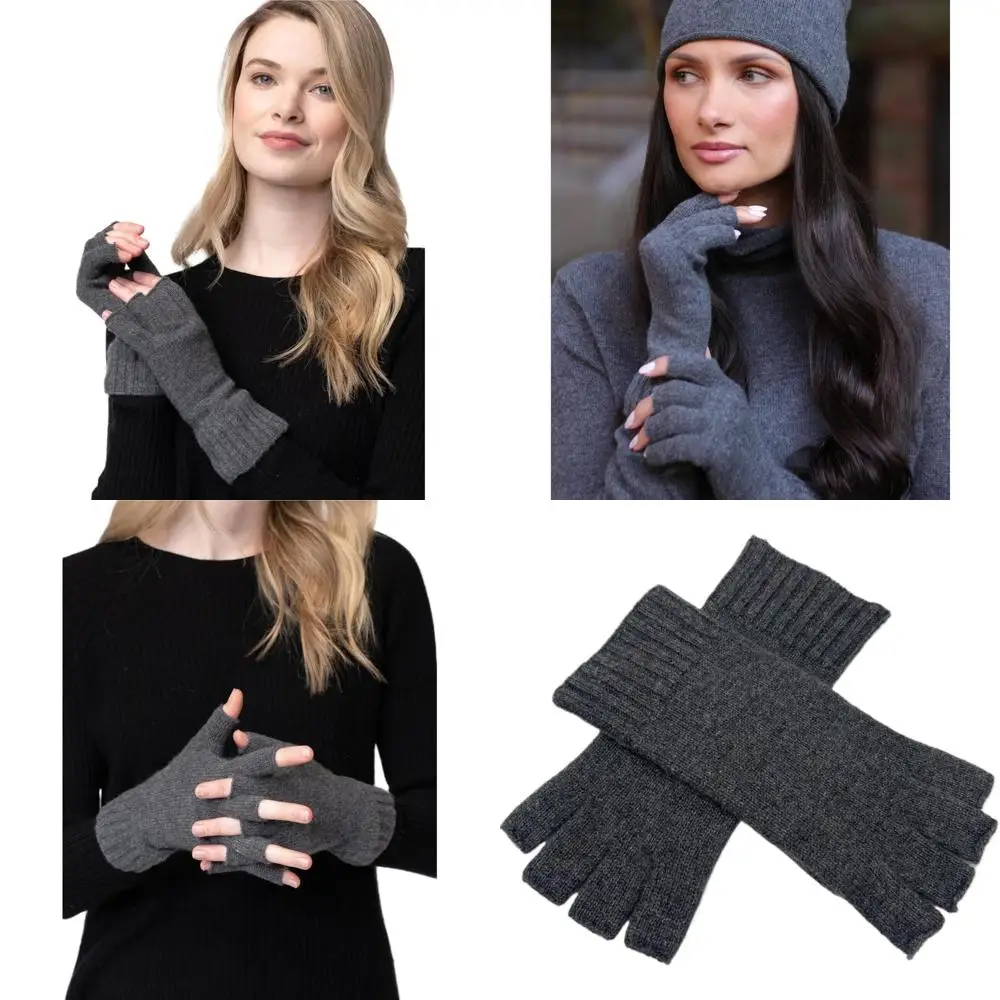 100% Cashmere Fingerless Gloves - Luxurious Soft Warm Mittens for Everyday Wear
100% Cashmere Fingerless Gloves - Luxurious Soft Warm Mittens for Everyday Wear