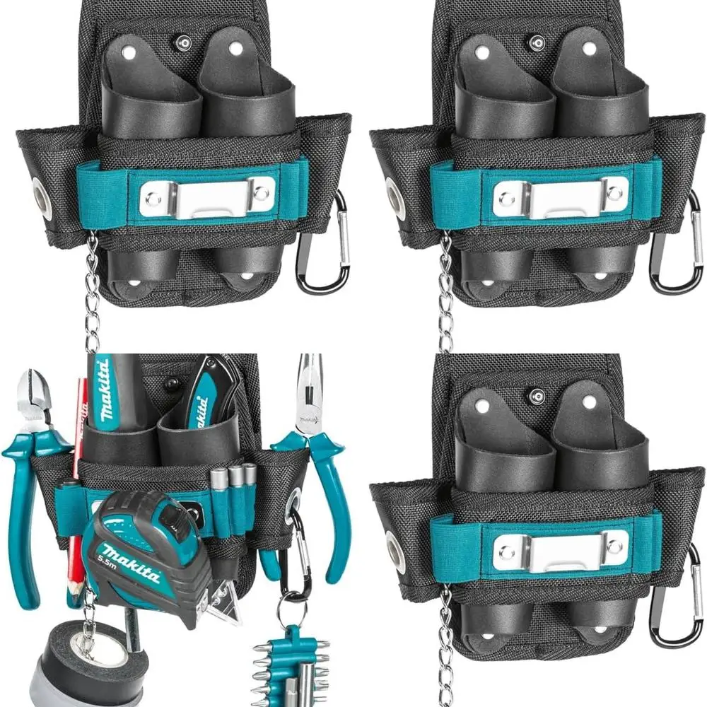 Polyester Electrician's Belt Pouch with Chain and Tape Measure Holders, Ideal for Insulating Tape and Hand Tools, 185mm L x 55mm
Polyester Electrician's Belt Pouch with Chain and Tape Measure Holders, Ideal for Insulating Tape and Hand Tools, 185mm L x 55mm