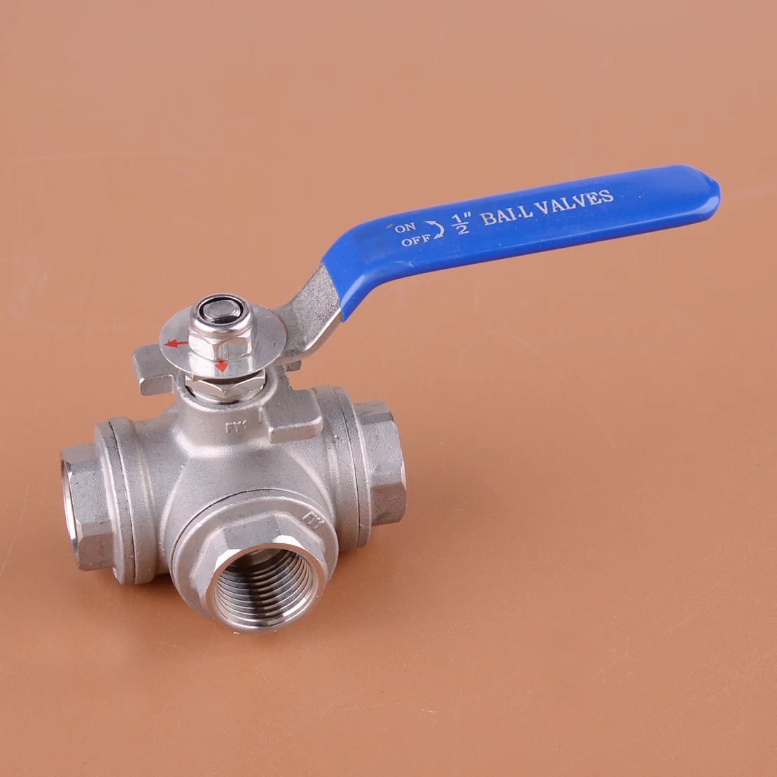 1/2" 3 Way T Type Stainless Steel Ball Valve Female Thread Port Connector Universal New
1/2" 3 Way T Type Stainless Steel Ball Valve Female Thread Port Connector Universal New