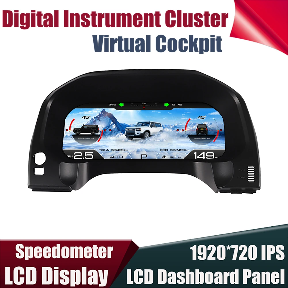 Dashboard For Toyota Land Cruiser Prado 150 2009-2017 Speedometer Instrument Gauge Cluster 12.3''Digital Virtual Cockpit Panel
Dashboard For Toyota Land Cruiser Prado 150 2009-2017 Speedometer Instrument Gauge Cluster 12.3''Digital Virtual Cockpit Panel