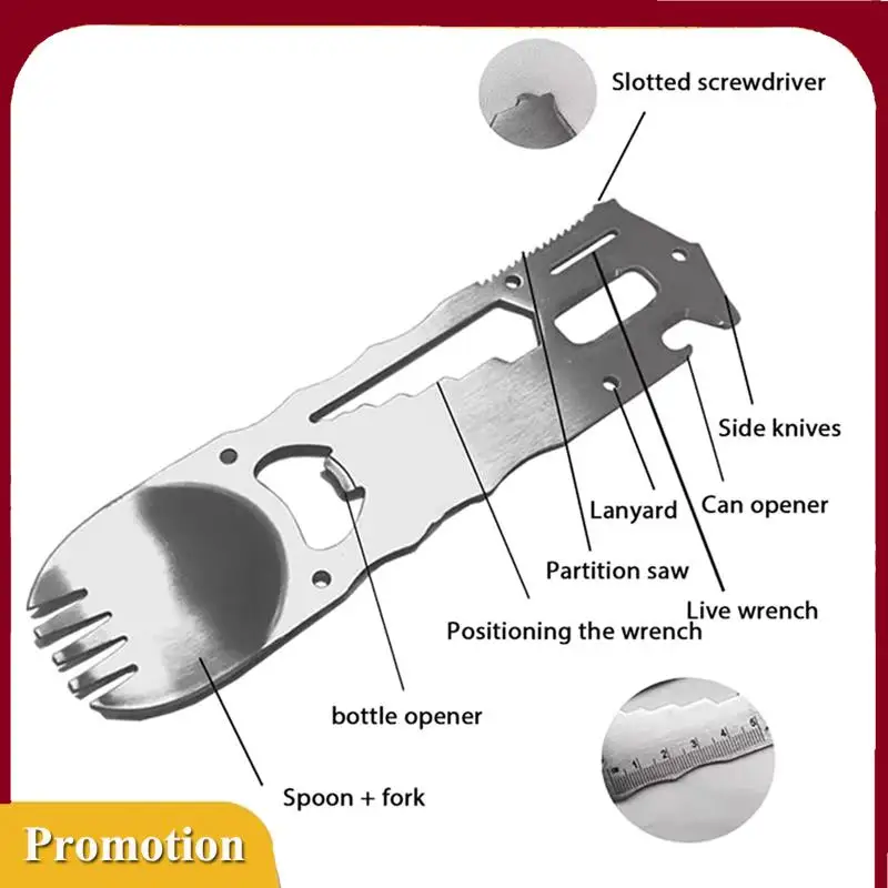 Hot!Outdoor Survival Tools 9 In 1 Camping Multi-Functional Practical Fork Knife Spoon Bottle/Can Opener Wrech Screwdriver
Hot!Outdoor Survival Tools 9 In 1 Camping Multi-Functional Practical Fork Knife Spoon Bottle/Can Opener Wrech Screwdriver