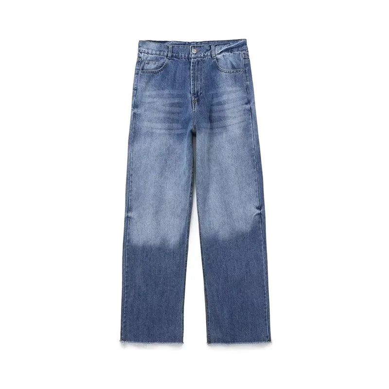 High Waist Wide Leg Casual Jeans Straight Leg Long Pants New Sle Women's Faion Summer Season l Waist Zipper Closure 
High Waist Wide Leg Casual Jeans Straight Leg Long Pants New Sle Women's Faion Summer Season l Waist Zipper Closure