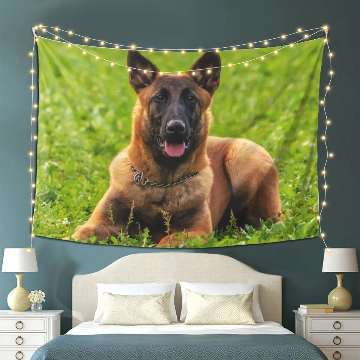 Бельгийская овчарка Малинуа гобелен настенный эстетический гобелен для украшения дома для гостиной спальни
Бельгийская овчарка Малинуа гобелен настенный эстетический гобелен для украшения дома для гостиной спальни