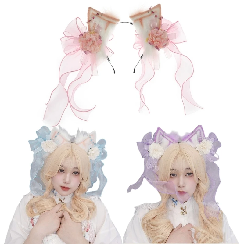 Sweet Headband Students Live Broadcast Hairband Ears Hair Hoop Colorful Drop shipping
Sweet Headband Students Live Broadcast Hairband Ears Hair Hoop Colorful Drop shipping