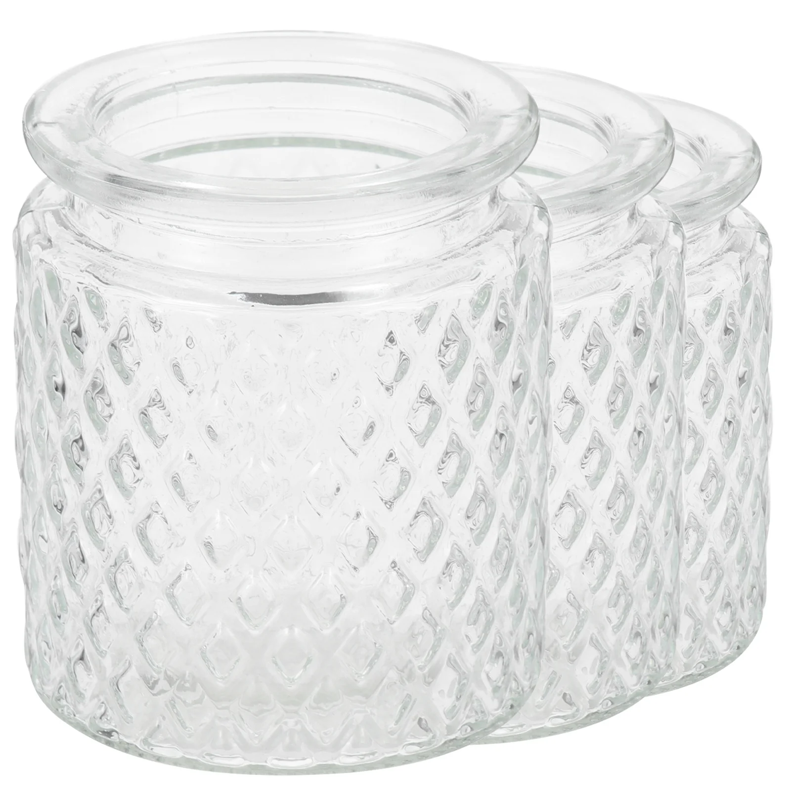 3 Pcs Vintage Home Decor Tabletop Holder Small Glass Desktop Scented Tin DIY Jar Decorative 
3 Pcs Vintage Home Decor Tabletop Holder Small Glass Desktop Scented Tin DIY Jar Decorative