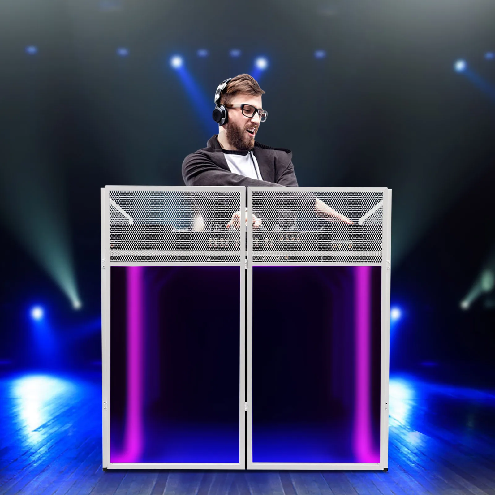 DJ Display Stand, DJ Event Booth Facade, Portable DJ Facade Booth Table, DJ Controller Stand Specification Material: Aluminum Al
DJ Display Stand, DJ Event Booth Facade, Portable DJ Facade Booth Table, DJ Controller Stand Specification Material: Aluminum Al