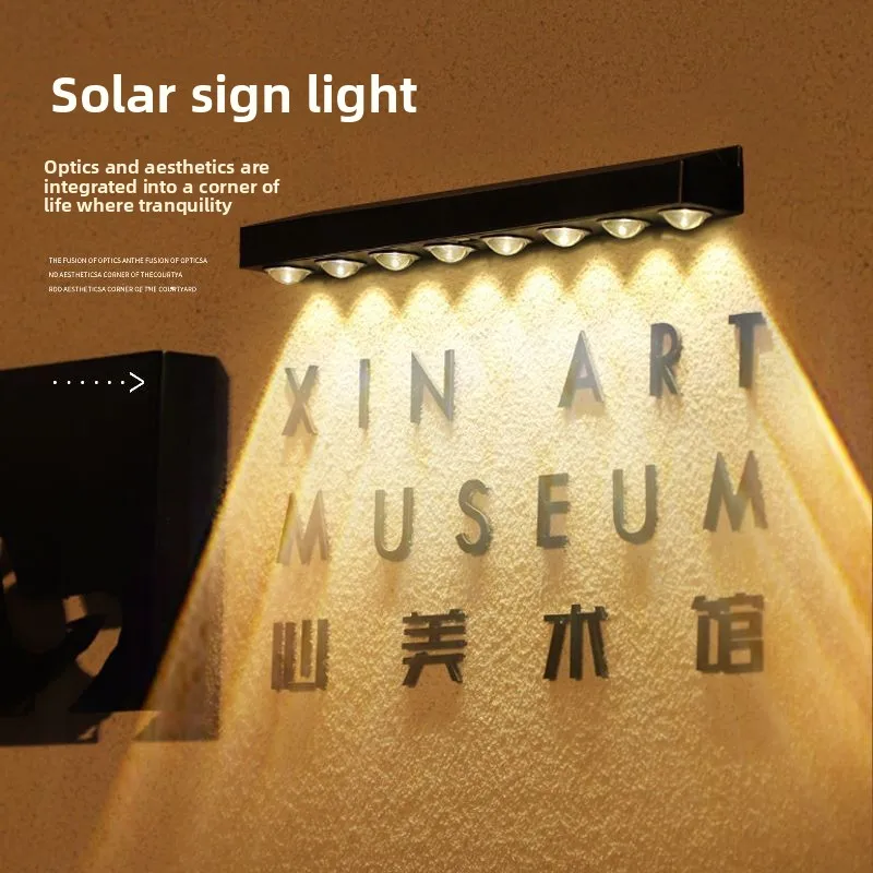 Solar Light Billboard Door Sign Outdoor Waterproof Wall Washer Villa Home Lighting Ambient Wall Lamp
Solar Light Billboard Door Sign Outdoor Waterproof Wall Washer Villa Home Lighting Ambient Wall Lamp