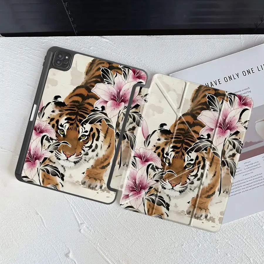 Floral Tiger Tablet Case For iPad Pro 11th 10th 9th 8th 7th 12.9inch Mini 6 7 Air 4 5 M3 M2 M4 11inch Pro 2025 Holder Cover
Floral Tiger Tablet Case For iPad Pro 11th 10th 9th 8th 7th 12.9inch Mini 6 7 Air 4 5 M3 M2 M4 11inch Pro 2025 Holder Cover